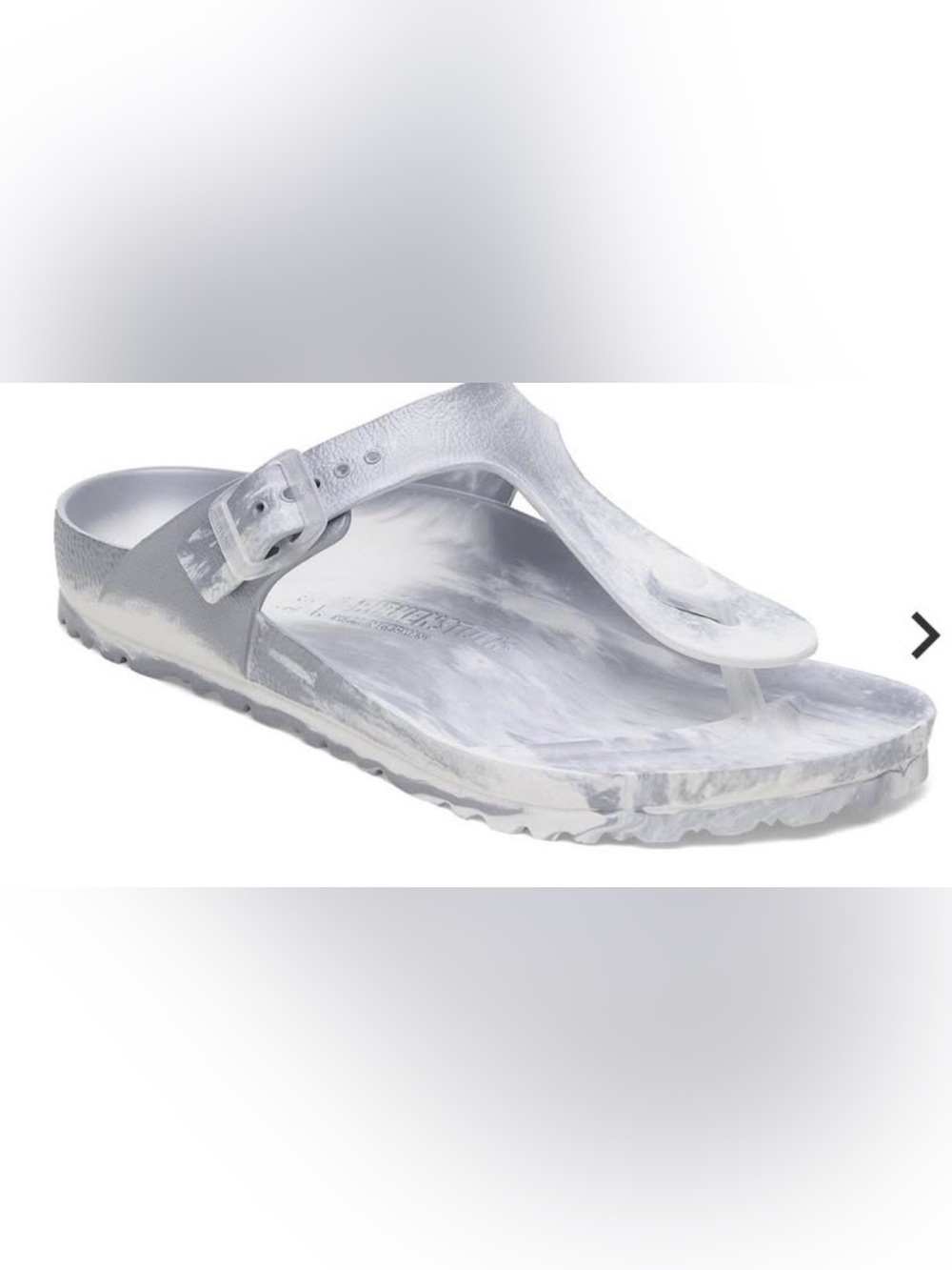 Birkenstock White Marble Thong Sandal - Women